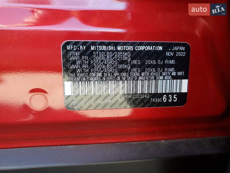 Внедорожник / Кроссовер Mitsubishi Outlander 2022 в Виннице фото 13 Внедорожник / Кроссовер Mitsubishi Outlander 2022 в Виннице
