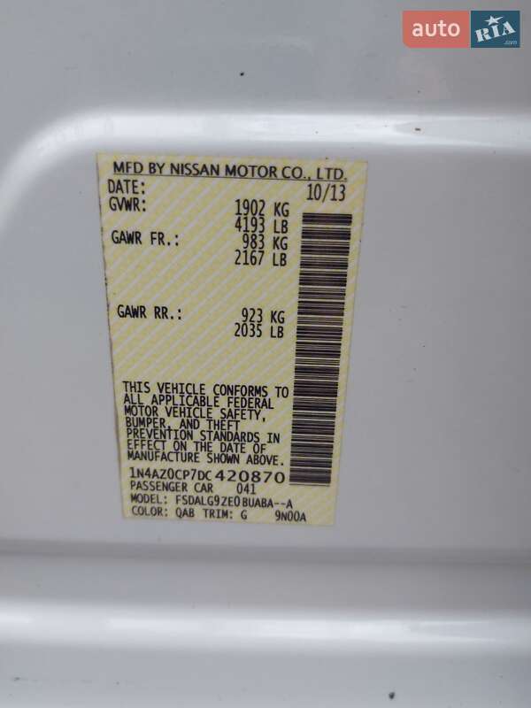 Хэтчбек Nissan Leaf 2013 в Одессе