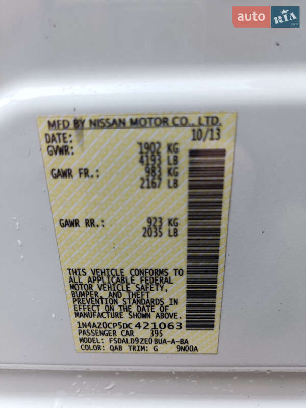 Хетчбек Nissan Leaf 2013 в Білій Церкві фото 13 Хетчбек Nissan Leaf 2013 в Білій Церкві