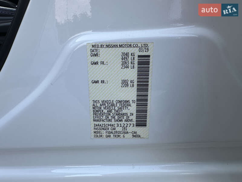 Хэтчбек Nissan Leaf 2019 в Полтаве фото 20 Хэтчбек Nissan Leaf 2019 в Полтаве