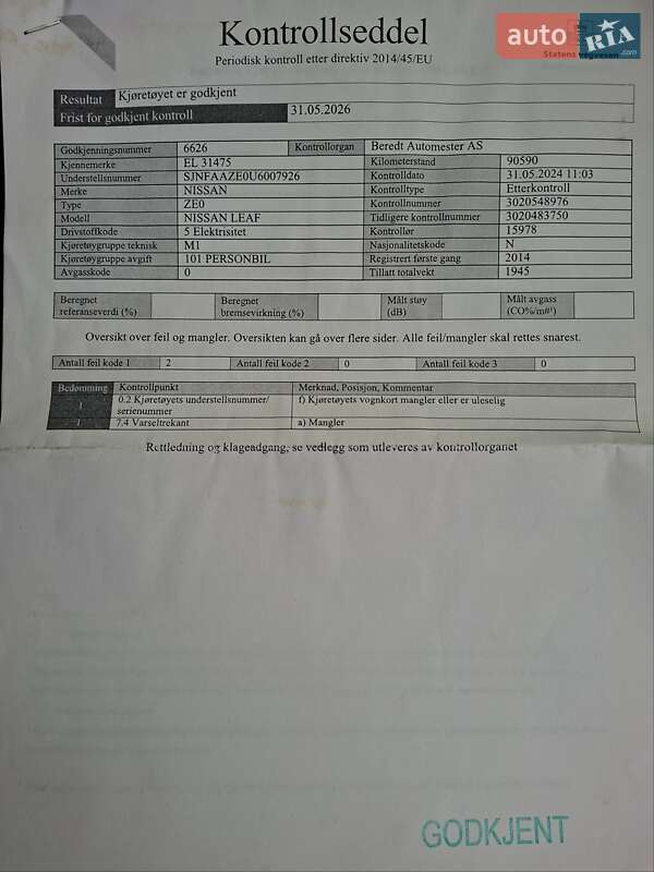 Хэтчбек Nissan Leaf 2013 в Луцке