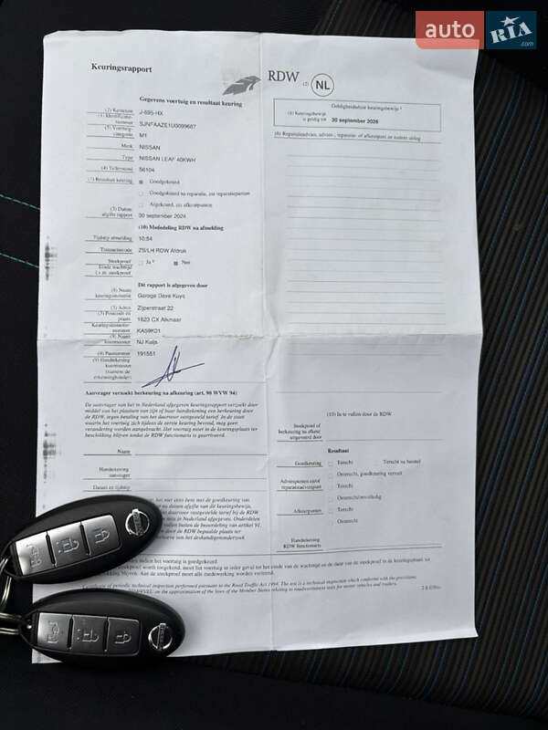 Хэтчбек Nissan Leaf 2020 в Черкассах