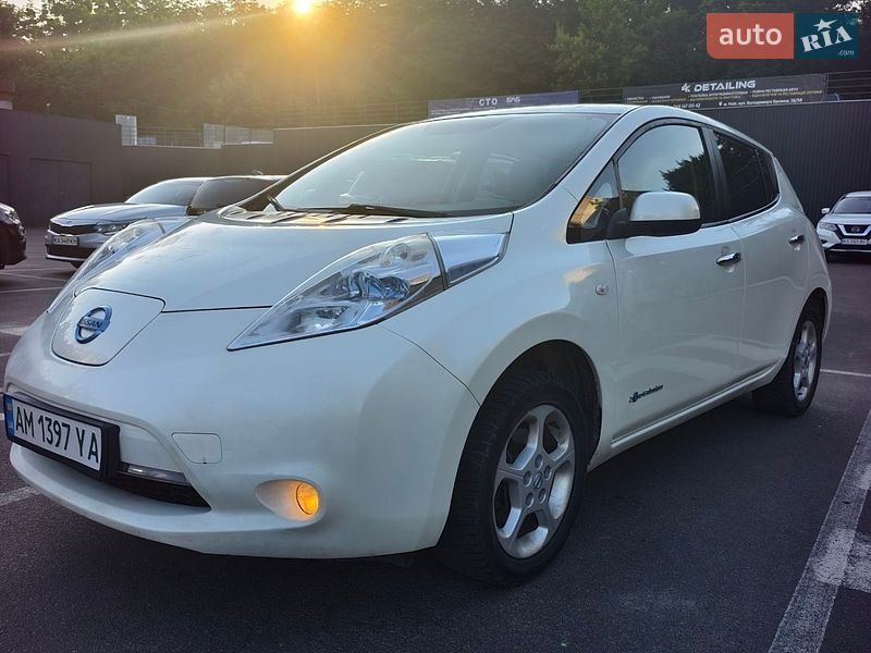 2012 Nissan Leaf, VIN JN1FAAZE0U0011640:plate — фото 1 (autoria)
