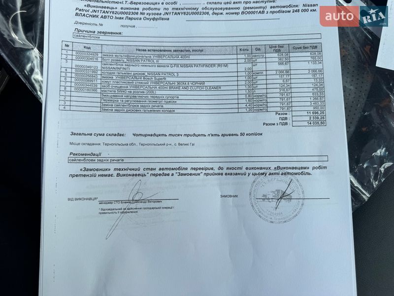 Внедорожник / Кроссовер Nissan Patrol 2011 в Тернополе