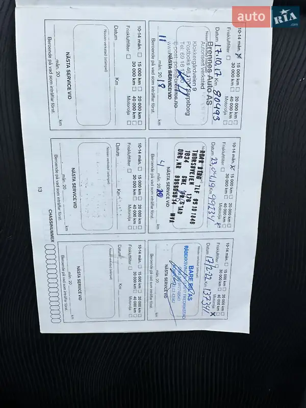 Внедорожник / Кроссовер Nissan Qashqai+2 2012 в Дубно документ