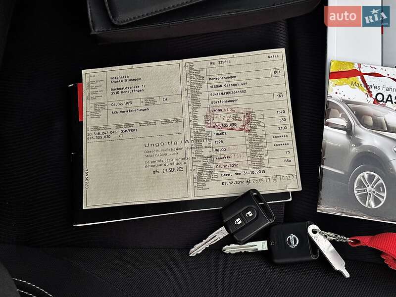 Внедорожник / Кроссовер Nissan Qashqai 2012 в Стрые