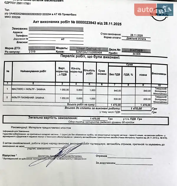 Внедорожник / Кроссовер Nissan Qashqai 2019 в Полтаве документ