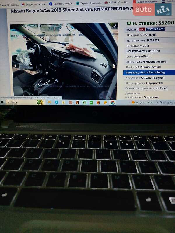 Внедорожник / Кроссовер Nissan Rogue 2018 в Харькове