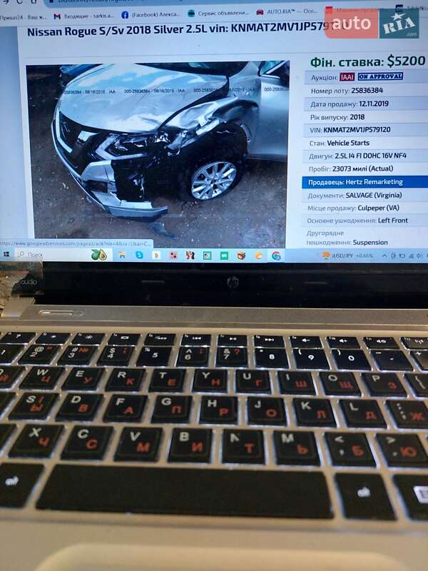 Внедорожник / Кроссовер Nissan Rogue 2018 в Харькове