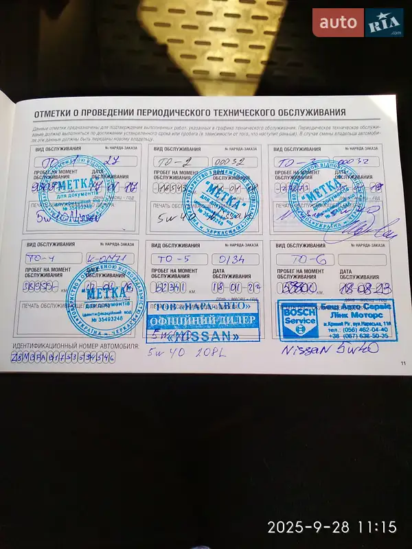 Седан Nissan Sentra 2015 в Кривому Розі документ 3 фото Седан Nissan Sentra 2015 в Кривому Розі документ