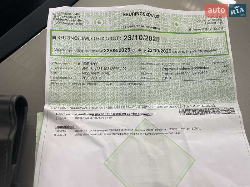 Внедорожник / Кроссовер Nissan X-Trail 2012 в Стрые