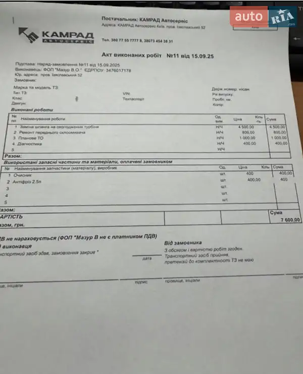 Внедорожник / Кроссовер Nissan X-Trail 2004 в Киеве документ