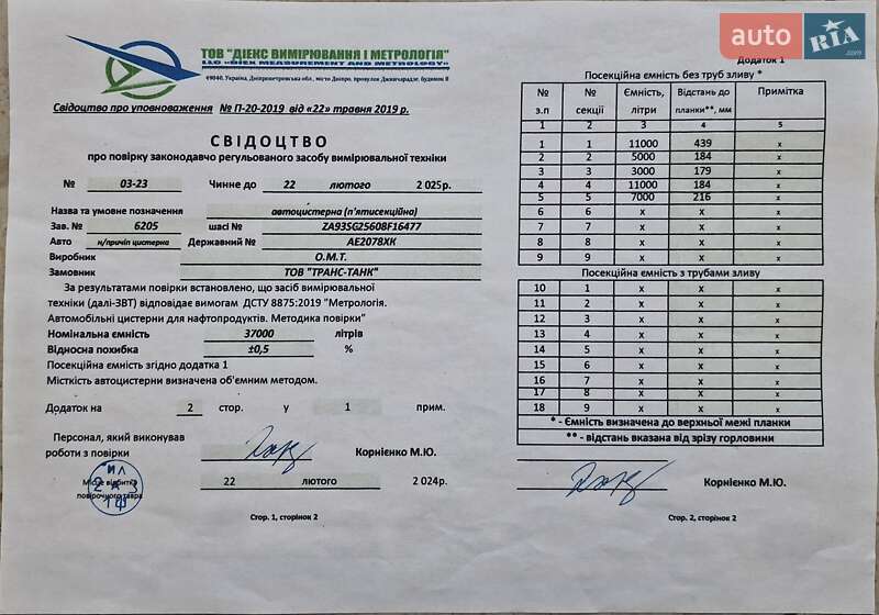 Цистерна напівпричіп OMT 3SCO1 1998 в Дніпрі
