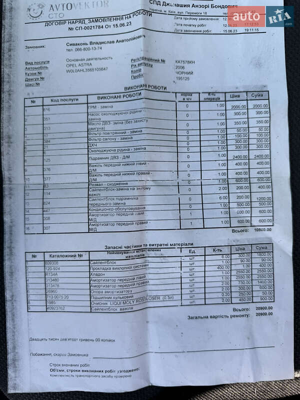 Універсал Opel Astra 2006 в Києві