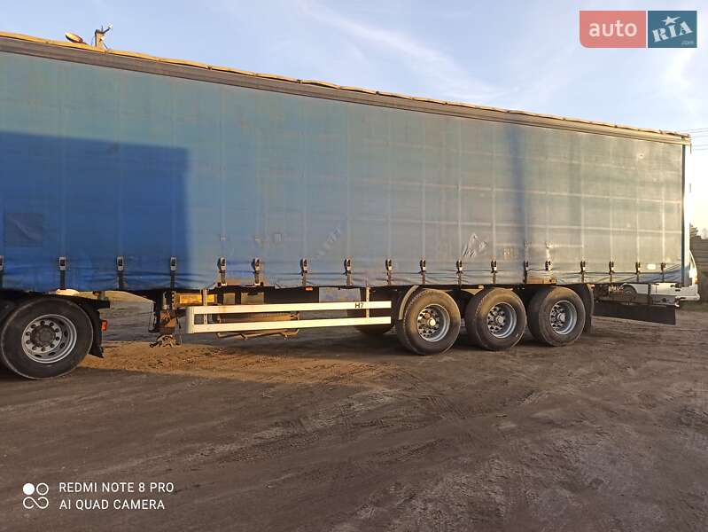 Тентований борт (штора) - напівпричіп Pacton T3-011 2005 в Пулинах