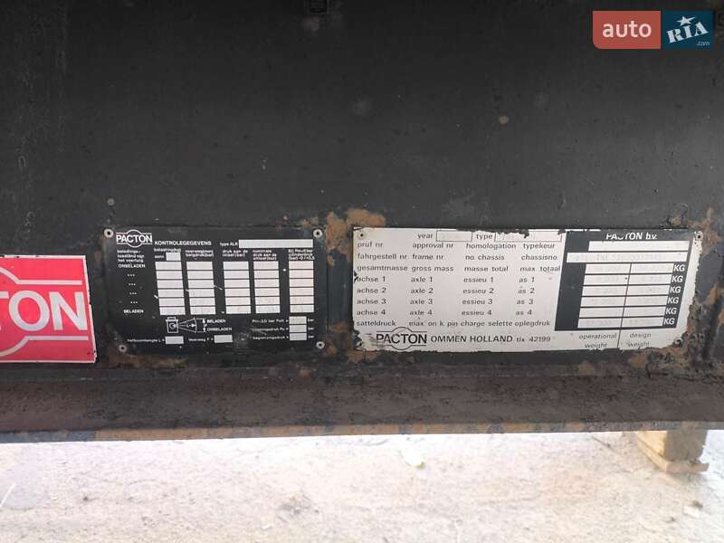 Бортовой полуприцеп Pacton TXL 1996 в Запорожье