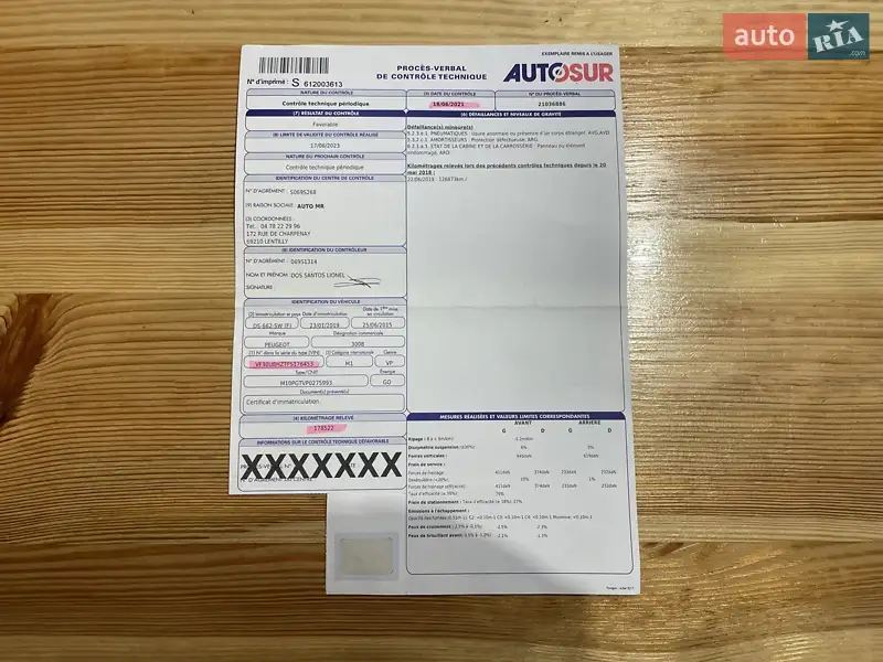 Внедорожник / Кроссовер Peugeot 3008 2015 в Сумах документ