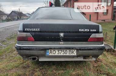 Седан Peugeot 605 1989 в Тячеве