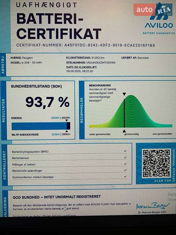 Хетчбек Peugeot e-208 2021 в Хмельницькому