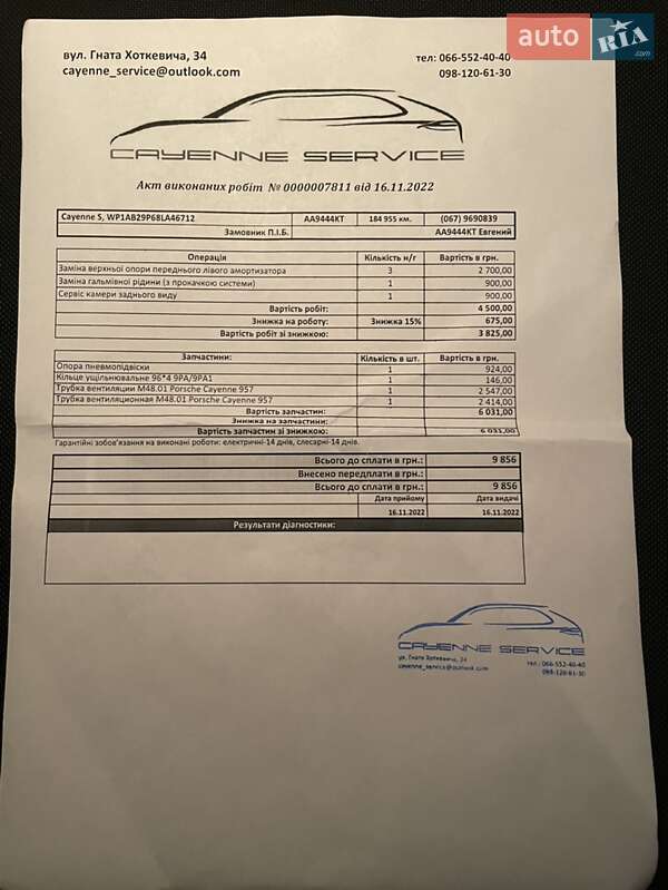 Внедорожник / Кроссовер Porsche Cayenne 2008 в Киеве