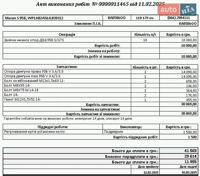 Внедорожник / Кроссовер Porsche Macan 2018 в Киеве документ