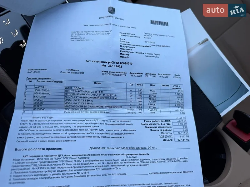 Позашляховик / Кросовер Porsche Macan 2021 в Києві документ