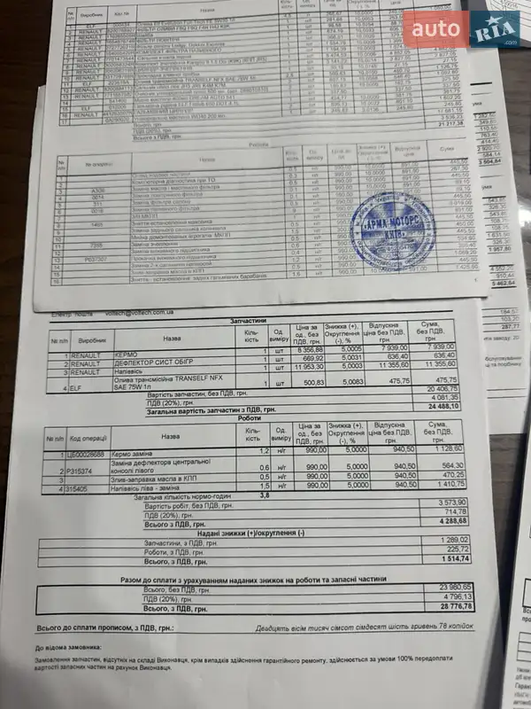 Грузовой фургон Renault Dokker 2014 в Корсуне-Шевченковском документ