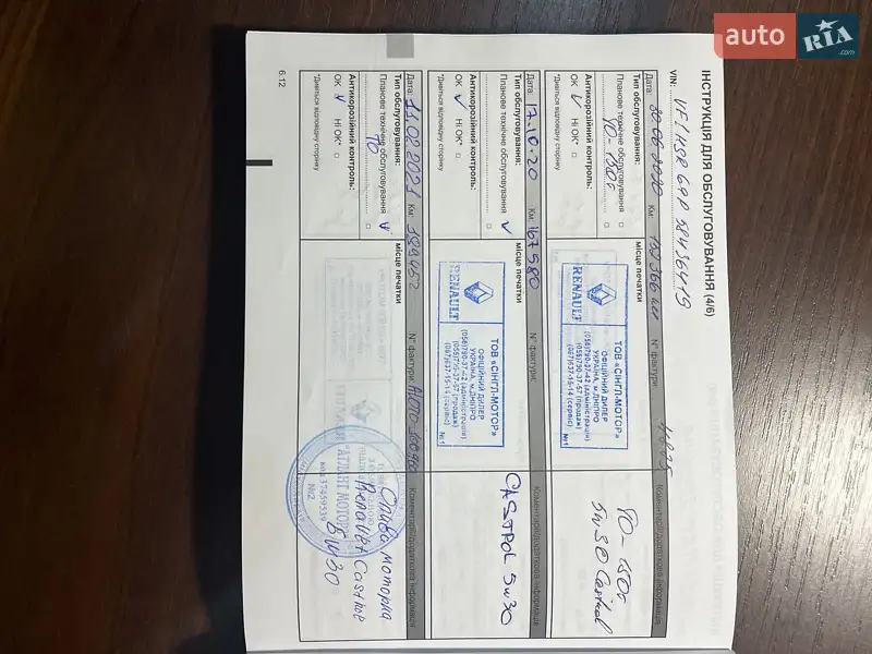 Внедорожник / Кроссовер Renault Duster 2017 в Днепре документ 3 фото Внедорожник / Кроссовер Renault Duster 2017 в Днепре документ