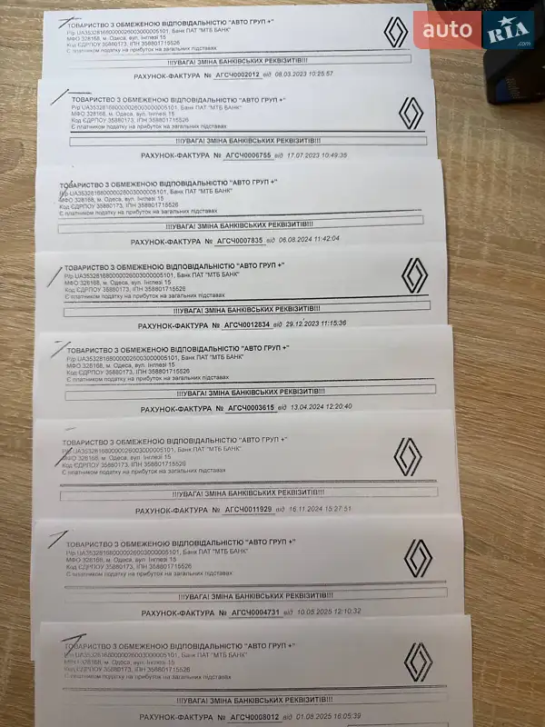 Внедорожник / Кроссовер Renault Duster 2022 в Одессе документ