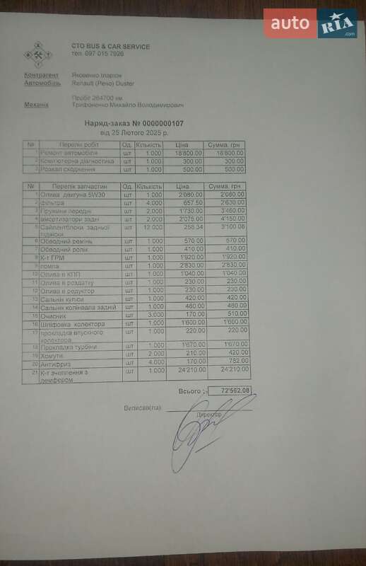 Внедорожник / Кроссовер Renault Duster 2017 в Виннице