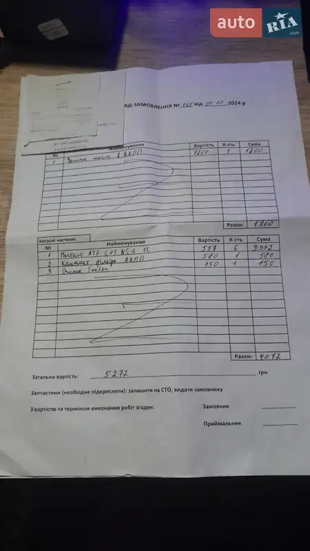 Седан Renault Fluence 2011 в Самборе документ