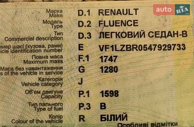 Седан Renault Fluence 2012 в Запорожье