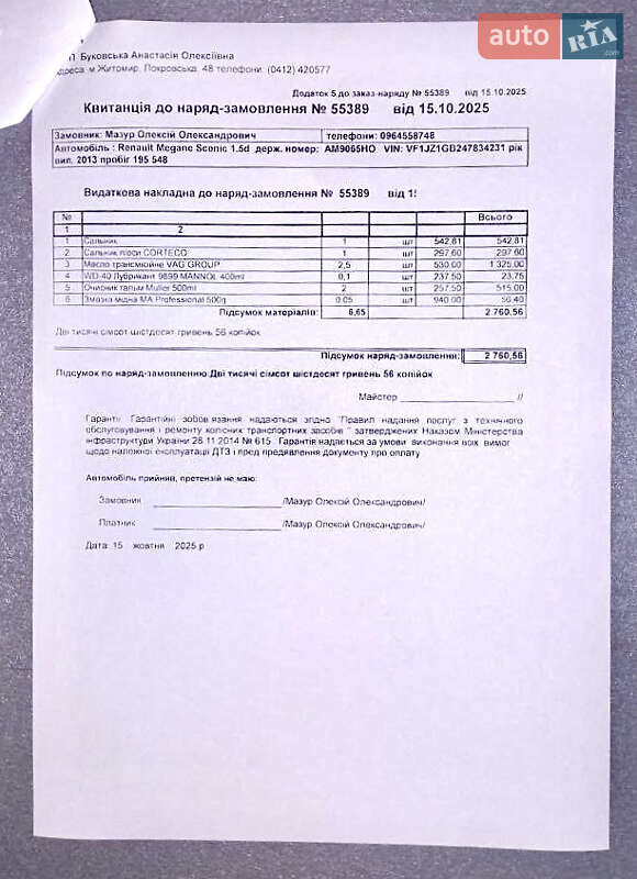 Минивэн Renault Grand Scenic 2012 в Житомире