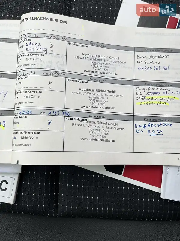 Минивэн Renault Grand Scenic 2011 в Виннице документ