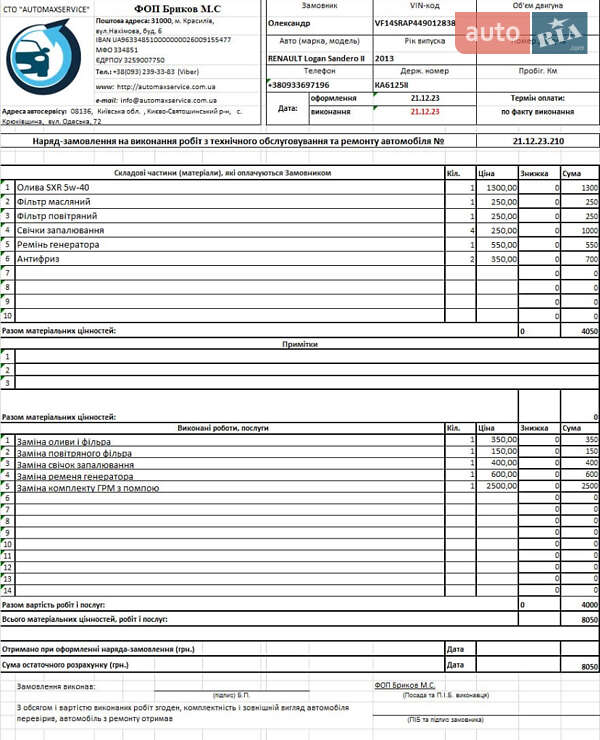 Седан Renault Logan 2013 в Києві