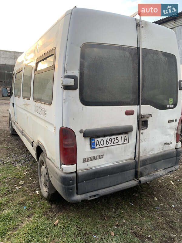 Грузовой фургон Renault Master 2001 в Мукачево