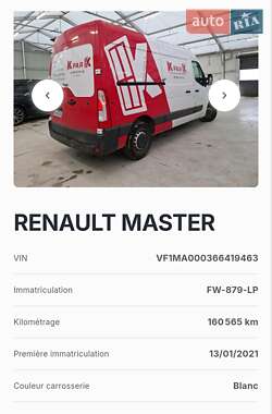 Грузовой фургон Renault Master 2021 в 