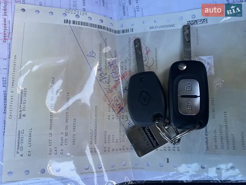 Вантажний фургон Renault Master 2022 в Луцьку документ