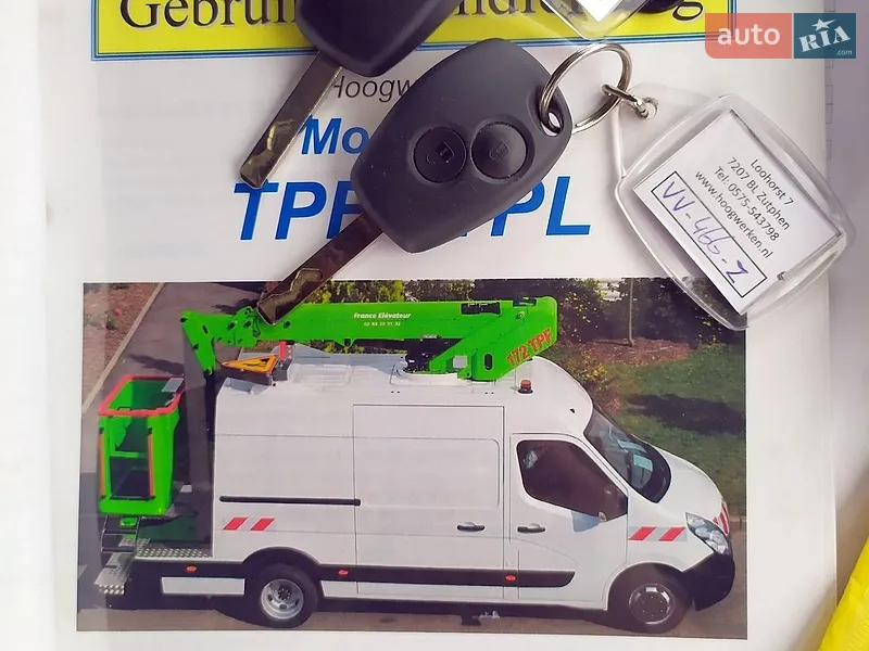 Автовышка Renault Master 2016 в Ровно документ