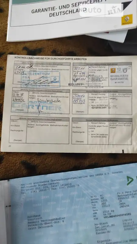 Мінівен Renault Megane Scenic 2009 в Сумах документ