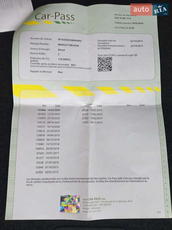 Универсал Renault Megane 2012 в Виннице