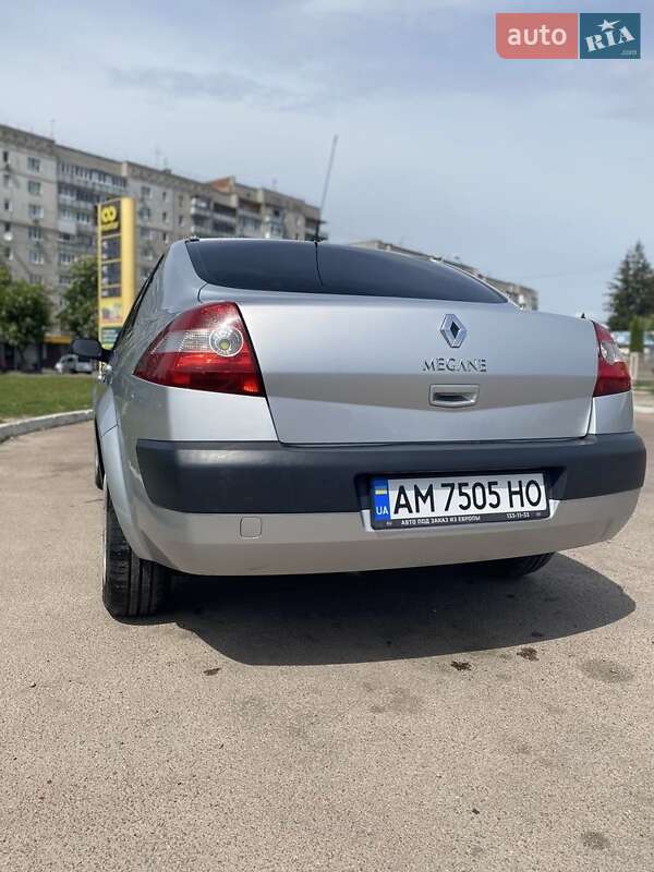 Седан Renault Megane 2005 в Житомире фото 2 Седан Renault Megane 2005 в Житомире