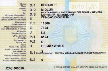 Тентований Renault Midlum 2000 в Кривому Розі