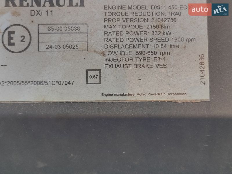 Тягач Renault Premium 2009 в Нежине