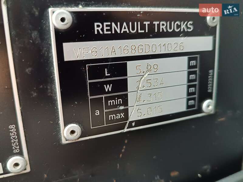 Тягач Renault Range T/T-Series 2015 в Житомирі фото 33 Тягач Renault Range T/T-Series 2015 в Житомирі