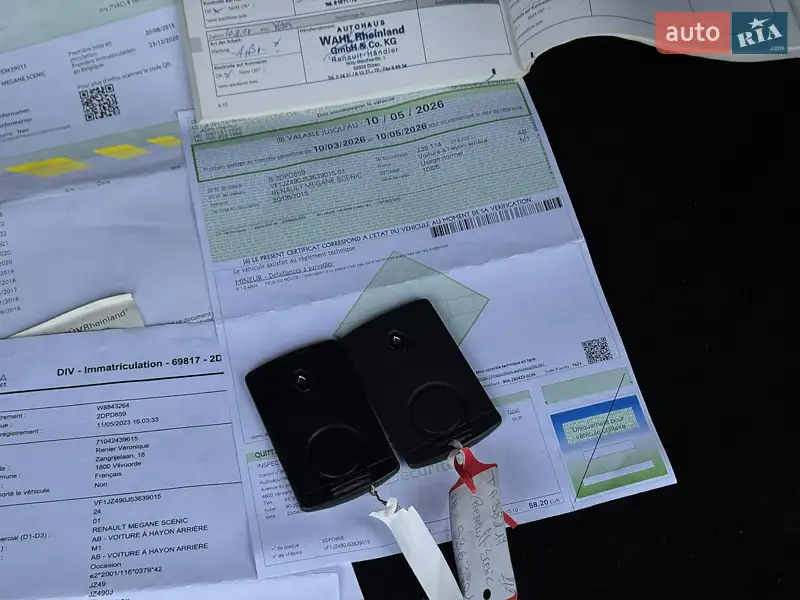 Минивэн Renault Scenic 2015 в Моршине документ