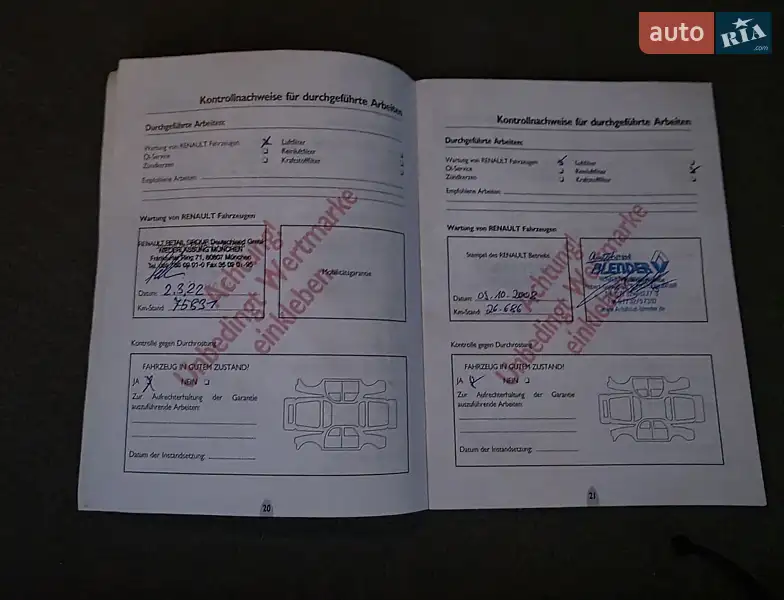 Минивэн Renault Scenic 2004 в Луцке документ