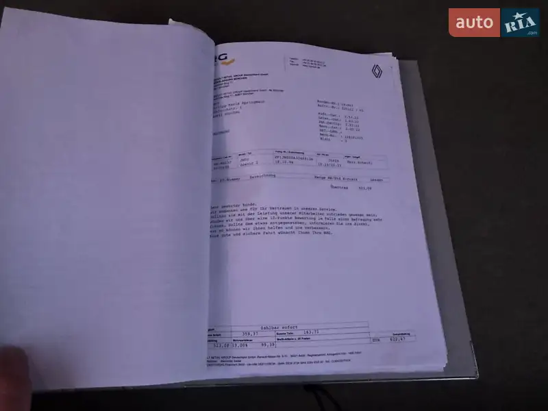 Минивэн Renault Scenic 2004 в Луцке документ