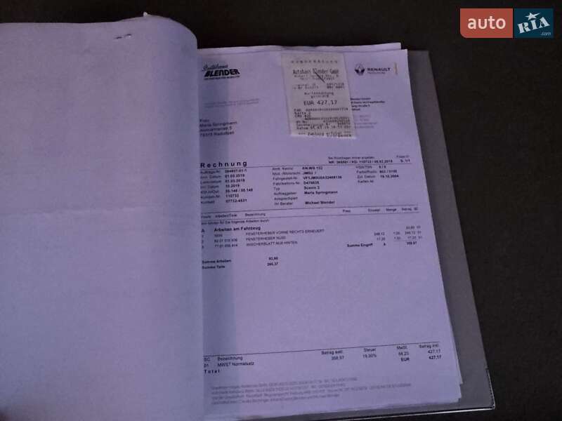 Минивэн Renault Scenic 2004 в Луцке