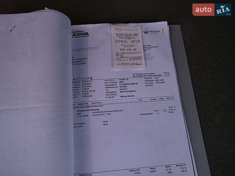 Минивэн Renault Scenic 2004 в Луцке